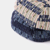 RETRO ROUGH TEXTURE CONTRAST COLOR BERET_CWAB2927
