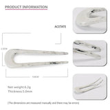 ACETATE SHEET 5MM THICK PLATE U SHAPE HAIRPIN_CWAHA4223