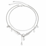 BEADED NECKLACE WITH STAR SHAPED PENDANT TASSELS_CWAJE1158