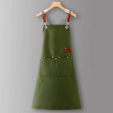 CUSTOM COTTON CANVAS KITCHEN APRON FOR WOMEN_CWMM6623