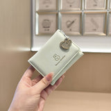Cute Bunny Print Candy Color Trifold Wallet_Cwab06222