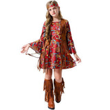 CHILDRENS HALLOWEEN DISCO HIPPIE DRESS SET_CWMM1513