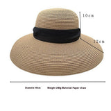 SUMMER FOLDABLE WIDE BRIM STRAW HAT_CWAH3411