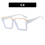 FASHIONABLE SQUARE FLAT GLASSES ANTI BLUE LIGHT_CWASG0317