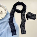 LACE LONG SCARF ELEGANT NECK HAIR TIE FOR WOMEN_CWASC1980