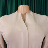 FASHIONABLE AND ELEGANT PLUS SIZE PLEATED DRESS_CWDSD6066