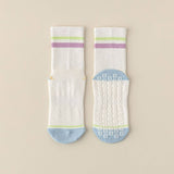 SPORTS NON SLIP COLOR MATCHING YOGA MID TUBE SOCKS_CWMS1359