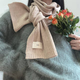 Knit Stripe Scarf Warm Fall/Winter Unisex Scarf_Cwasc0985