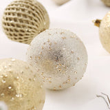 8CM 12PCS GLITTER XMAS BALL ORNAMENT SET_CWMM9871