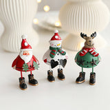 METAL SANTA ORNAMENT CHRISTMAS TREE TABLE DECOR_CWMM9745