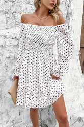 Temperament Casual Polka Dot Dress_Cwdsd2818