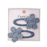 FRESH DAISY FIVE PETAL FLOWER HAIR CLIP SET_CWAHA6706