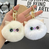 CUTE PLUSH KITTEN CAR KEYCHAIN PENDANT GIFT_CWMM2497