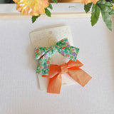 CHILDRENS FRESH FLORAL BOW HAIRPIN_CWAHA1842