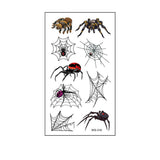 Waterproof 3D Spider Web Tattoos For Halloween_Cwmm8257