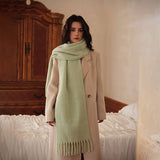 BLEND SCARF 75 WOOL THICK SOLID NECKWARMER_CWASC2283