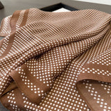 Elegant Polka Dot Herringbone Cotton Neck Scarf_Cwasc03432