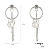 NEW CROSS PENDANT FASHION CHAIN PEARL EARRING SET_CWAJE2908