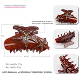 BLUE STARFISH HAIR CLAW CRYSTAL ACRYLIC SHARK CLIP_CWAHA4418 2