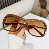INTEGRATED METAL SUNGLASSES FRAMELESS GLASSES_CWASG0349