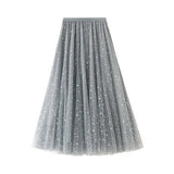 STARRY SEQUIN TULLE A LINE FAIRY MIDI SKIRT_CWBMS0389