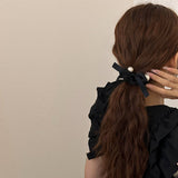 Pearl Decoration Scrunchies Elastic Hair Ties_Cwaha07283