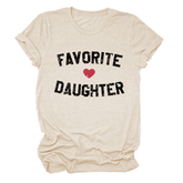 Trendy Short Sleeve Top For Women, Print Design