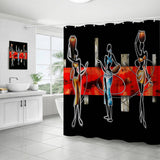 DIGITAL PRINTING BATHROOM SHOWER CURTAIN_CWMM1788