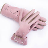 Autumn And Winter Cute Ladies Velvet Gloves_Cwmm1543
