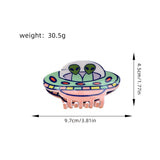 Ufo Alien Hair Claw Cartoon Space Acrylic Clip_Cwaha1495