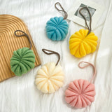 BATH POUF LARGE PUMPKIN BATH BALL 50G_CWMM3384