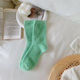 NEW AUTUMN AND WINTER CANDY COLOR THICK SOCKS_CWMS0869