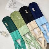 LARGE CAPACITY COLOR BLOCK PLEATED SHOULDER BAG_CWAB3221