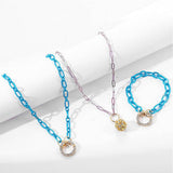 Womens Stylish And Elegant Stacking Necklace Set