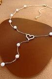 HEART PENDANT BEADS DROP NECKLACE_CWAJE0345