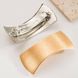 MINIMALIST METAL OVAL GEOMETRIC SPRING HAIR CLIP_CWAHA6183