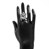 NEW FASHION FIVE POINTED STAR OPEN ALLOY RING_CWMM3238
