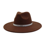 MEN WOMEN WOOL BLEND FEDORA HAT HEART TOP_CWAH04376