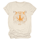 Women Summer Tee With Stylish Tiger Print_Cwttsl0494
