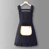 HOUNDSTOOTH SOLID COLOR WATERPROOF WORK APRON_CWMM6792