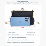 CLIP BAG ELEGANT SHOULDER BAGGENUINE LEATHER WALLET_CWAB3752