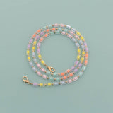 RAINBOW BEAD LONG BEADED CHAIN BAG STRAP_CWMM5114