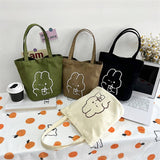 CUTE CARTOON RABBIT MINI TOTE BAG_CWAB1713