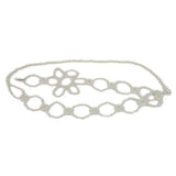 SIMPLECASUALFLOWERBUCKLE ELASTICWAIST CHAIN_CWABE0505