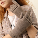 2 IN 1 CASHMERE GLOVES FULL FINGER TOUCHSCREEN_CWAG0530