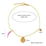 COLORFUL ROPE NECKLACE WITH BUTTERFLY CHARM_CWMM8805
