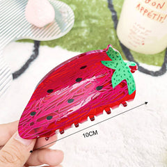 CUTE LEMON HAIR CLAW FOR GIRLS SHARK CLIP_CWAHA0385