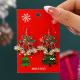 NEW CHRISTMAS CARTOON DIAMOND PENDANT EARRINGS_CWMM2608