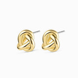 IRREGULAR LINE CURVE STUDS 18K GOLD PLATED_CWAJE4984