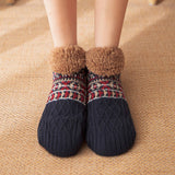 NON SLIP WARM PLUSH INDOOR SLIPPERS_CWMS0703